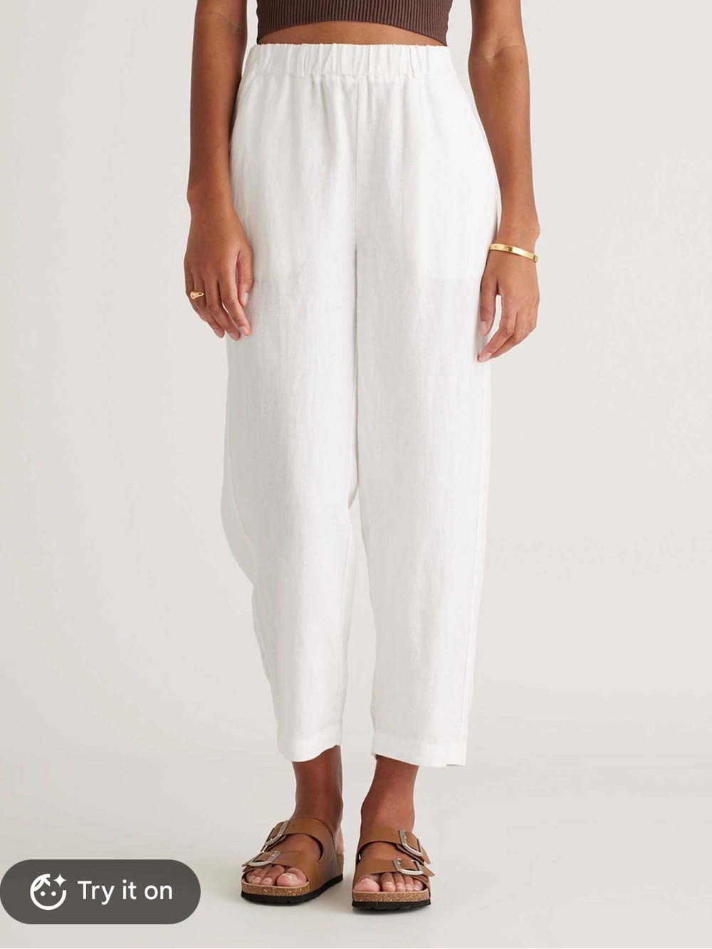 Quince 100% European Linen Pants White Size Medium